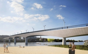 В Праге началось строительство нового Дворецкого моста через Влтаву