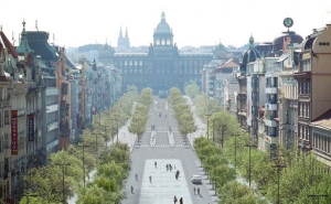 В июне начнется реконструкция Вацлавской площади, на которой снова будут ходить трамваи